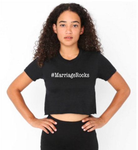 #MarriageRocks V1 Fine Jersey Crop T