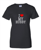 I heart my hubby V1 Ladies T