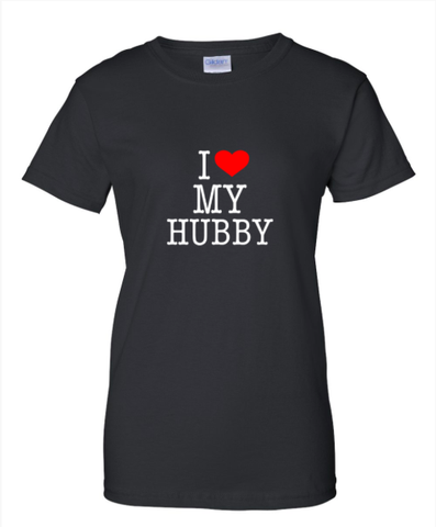 I heart my hubby V1 Ladies T